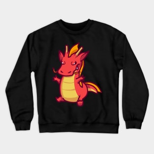 Baby dragon red cute Crewneck Sweatshirt